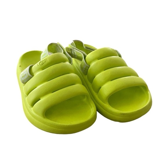 UGG Sport Yeah Sandals Lime Women Size 8.5 - Picture 2 of 7